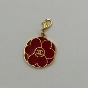 Chanel Valentines Red Flower Charm